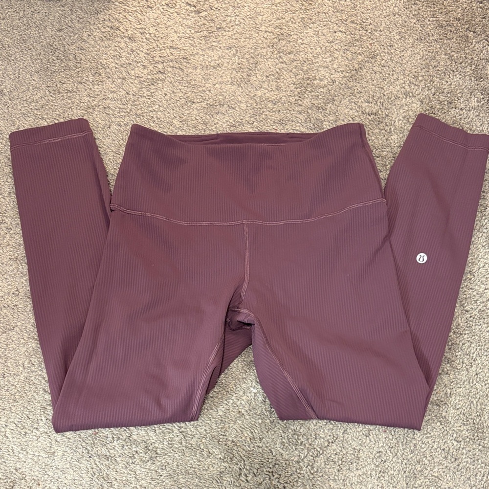 Lululemon Wunder Train Ribbed High-Rise Tight 25